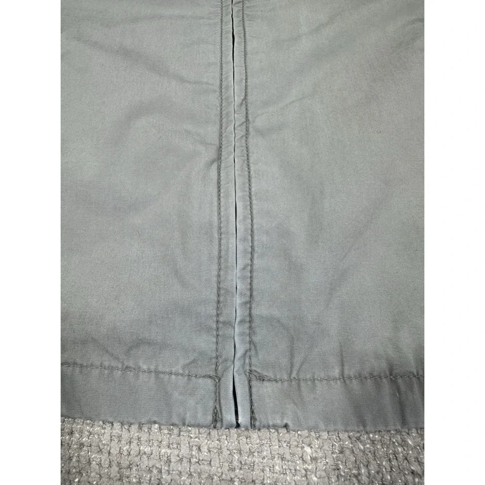 Polo Ralph Lauren Jacket Medium Gray Cotton Bi Swing Grunge Stained Faded Read